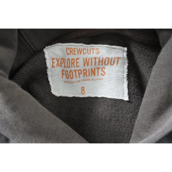 CREWCUTS brown jersey cardigan shawl collar size 8 - Picture 5 of 6